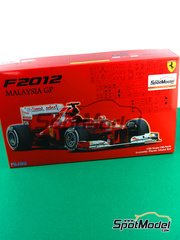 Fujimi: Car scale model kit 1/20 scale - Ferrari F2012 Scuderia Ferrari Team sponsored by Banco Santander #5, 6 - Fernando Alonso (ES), Felipe Massa (BR) - Malaysia Formula 1 Grand Prix 2012