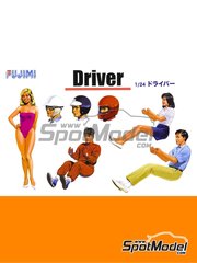 Fujimi: Figures set 1/24 scale - Drivers - plastic parts and assembly instructions image
