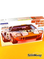 Fujimi: Car scale model kit 1/24 scale - Ford GT40 P1045 sponsored by Gulf #6 - 24 Hours Le Mans 1969
