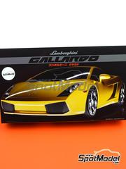 Fujimi: Car scale model kit 1/24 scale - Lamborghini Gallardo - plastic parts, rubber parts, water slide decals, assembly instructions and painting instructions