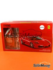 Fujimi: Car scale model kit 1/24 scale - Ferrari F430 Spider - paint masks, plastic parts, rubber parts, water slide decals, assembly instructions and painting instructions image