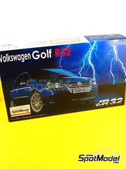 Fujimi: Car scale model kit 1/24 scale - Volkswagen Golf R32 - paint masks, plastic parts, rubber parts, water slide decals, assembly instructions and painting instructions image