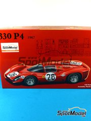 Fujimi: Car scale model kit 1/24 scale - Ferrari 330 P4 #26 - 24 Hours of Daytona 1967 - plastic kit, photo-etched parts