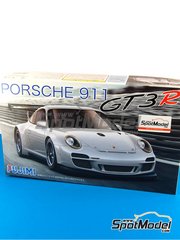 Fujimi: Car scale model kit 1/24 scale - Porsche 911 997 GT3R - plastic parts, rubber parts, water slide decals and assembly instructions image