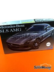Fujimi: Car scale model kit 1/24 scale - Mercedes Benz SLS AMG - photo-etched parts, plastic parts, rubber parts, water slide decals, assembly instructions and painting instructions