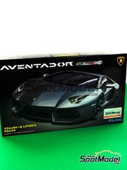 Fujimi: Car scale model kit 1/24 scale - Lamborghini Aventador LP700-4 DX - full colour photo-etched parts, paint masks, photo-etched parts, plastic parts, rubber parts, water slide decals, assembly instructions and painting instructions