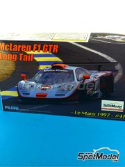 Fujimi: Car scale model kit 1/24 scale - McLaren F1 GTR Long Tail sponsored by Gulf #41 - Anders Olofsson (SE) + Pierre-Henri Raphanel (FR) + Jean-Marc Gounon (FR) - 24 Hours Le Mans 1997 - plastic model kit image