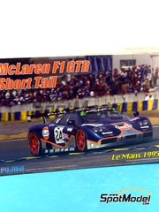 Fujimi: Car scale model kit 1/24 scale - McLaren F1 GTR Short Tail sponsored by Gulf #24 - 24 Hours Le Mans 1995 - plastic model kit image