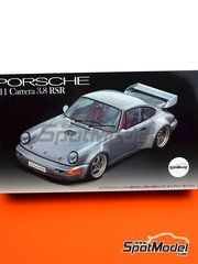 Fujimi: Car scale model kit 1/24 scale - Porsche 911 964 Carrera 3.8 RSR - plastic parts, rubber parts, water slide decals, assembly instructions and painting instructions