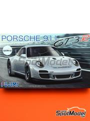Fujimi: Car scale model kit 1/24 scale - Porsche 911 997 GT3R - plastic parts, rubber parts, water slide decals, assembly instructions and painting instructions