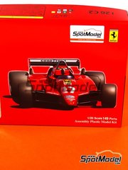 Fujimi: Car scale model kit 1/20 scale - Ferrari 126C2 Scuderia Ferrari Team sponsored by Agip #27, 28 - Gilles Villeneuve (CA), Didier Pironi (FR) - San Marino Formula 1 Grand Prix 1982 - plastic parts, rubber parts, water slide decals, assembly instructions and painting instructions
