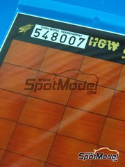 HGW: Decals - Dark wood on transparent base - A4 side