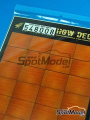 HGW: Decals - Dark wood on base white - A4 side