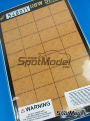 HGW: Decals 1/32 scale - Light wood natural on transparent base - A4 side
