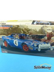 Hasegawa: Car scale model kit 1/24 scale - Lancia Stratos HF sponsored by Chardonnet #1, 4 - Bernard Darniche (FR) + Alain Mah&eacute; (FR) - Monte Carlo Rally - Rallye Automobile de Monte-Carlo, Tour de Corse 1979 - plastic model kit image