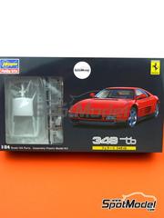 Hasegawa: Car scale model kit 1/24 scale - Ferrari 348TB - photo-etched parts, plastic parts, rubber parts, water slide decals, assembly instructions and painting instructions image