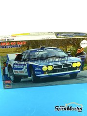 Hasegawa: Car scale model kit 1/24 scale - Lancia 037 Rally sponsored by Chardonnet #11 - Jean-Claude Andruet (FR) + Sergio Cresto (US) - Tour de Corse 1984 - plastic model kit image