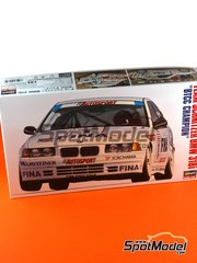 Hasegawa: Car scale model kit 1/24 scale - BMW 318i Schnitzer Team #1 - Joachim Winkelhock (DE) - British Touring Car Championship - BTCC 1994 - plastic parts, water slide decals and assembly instructions image