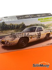 Hasegawa: Car scale model kit 1/24 scale - Mazda Cosmo Sport #18, 19 - Marathon de la Route 1968 - plastic parts, water slide decals, other materials and assembly instructions image