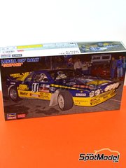 Hasegawa: Car scale model kit 1/24 scale - Lancia 037 Rally sponsored by Grifone SRL Olio Fiat #11 - Fabrizio Tabaton (IT) + Luciano Tedeschini (IT) - Sanremo Rally 1984 - metal parts, plastic parts, rubber parts, water slide decals and assembly instructions image