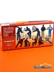 Hasegawa: Figures set 1/24 scale - Racing figure set - plastic parts, other materials and assembly instructions - 10 units image