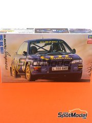 Hasegawa: Car scale model kit 1/24 scale - Subaru Impreza WRX Subaru Team #2, 5 - Ari Vatanen (FI) + Bruno Berglund (SE), Colin McRae (GB) + Derek Ringer (GB) - Great Britain RAC Rally 1993 - metal parts, photo-etched parts, plastic parts, rubber parts, water slide decals, other materials and assembly instructions