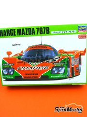 Hasegawa: Car scale model kit 1/24 scale - Mazda 767B Mazdaspeed  Team sponsored by Charge #202 - Takashi Yorino (JP) + Herv Regout (BE) + Elliot Forbes-Robinson (US) - 24 Hours Le Mans 1989 - plastic parts, rubber parts, water slide decals, assembly instructions and painting instructions