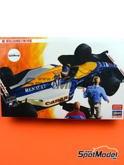 Hasegawa: Car scale model kit 1/24 scale - Williams Renault FW14B Williams Grand Prix Engineering Team sponsored by Canon #5, 6 - Nigel Ernest James Mansell (GB) + Riccardo Patrese (IT) - FIA Formula 1 World Championship 1992 - plastic parts, rubber parts, water slide decals, assembly instructions and painting instructions