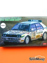 Hasegawa: Car scale model kit 1/24 scale - Lancia Super Delta HF Integrale Astra Racing Team sponsored by Giesse Vitesse #13 - Tommi M�kinen (FI) + Risto Mannisenm�ki (FI) - 1000 Lakes Finland Rally 1993 - photo-etched parts, plastic parts, rubber parts, seatbelt fabric, water slide decals, other materials, assembly instructions and painting instructions