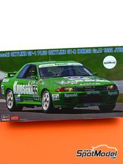 Hasegawa: Car scale model kit 1/24 scale - Nissan Skyline GT-R BNR32 Group A Nismo Team sponsored by Kyoseki #55 - Anders Olofsson (SE) + Takayuki Kinoshita (JP) - Japan Touring Car Championship (JTCC) 1992 - paint masks, plastic parts, rubber parts, water slide decals, assembly instructions and painting instructions
