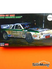 Hasegawa: Maqueta de coche escala 1/24 - Lancia 037 Rally Equipo Bendix Ibrica patrocinado por Seven Up N 2 - Salvador Servi (ES) + Jordi Sabater (ES) - Rally Catalua 1986 - piezas de plstico, piezas de goma, calcas de agua, manual de instrucciones e instrucciones de pintado