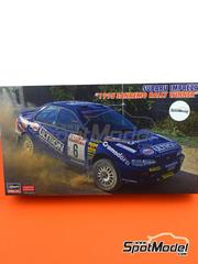 Hasegawa: Maqueta de coche escala 1/24 - Subaru Impreza WRX 555 Grupo A Equipo A.R.T. Engineering patrocinado por Esso Ultron N 6 - Piero Liatti (IT) + Alessandro Alessandrini (IT) - Rally de San Remo 1995 - mscaras de pintura, fotograbados, piezas de plstico, piezas de goma, calcas de agua, otros materiales, manual de instrucciones e instrucciones de pintado