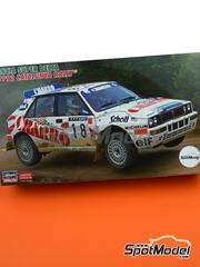 Hasegawa: Car scale model kit 1/24 scale - Lancia Super Delta HF Integrale Mauro Nocentini MRT Team sponsored by Charro #18 - Jess Puras (ES) + Alex Roman (ES) - Catalunya Costa Brava Rally - Rally of Spain 1992 - photo-etched parts, plastic parts, rubber parts, seatbelt fabric, water slide decals, assembly instructions and painting instructions