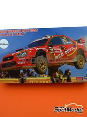Hasegawa: Car scale model kit 1/24 scale - Subaru Impreza WRC 2005 Atolye Kazaz Team sponsored by Red Devil #27 - Kristian Sohlberg (FI) + Tomi Tuominen (FI) - Rally de Italia Sardegna 2006 - paint masks, plastic parts, rubber parts, water slide decals, other materials, assembly instructions and painting instructions