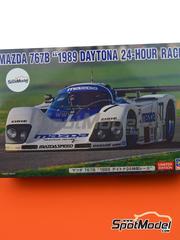 Hasegawa: Maqueta de coche escala 1/24 - Mazda 767B Equipo Mazdaspeed N 77 - Yoshimi Katayama (JP) + Takashi Yorino (JP) + Elliot Forbes-Robinson (US) - 24 Horas de Daytona 1989 - piezas impresas en 3D, piezas de plstico, piezas de goma, calcas de agua, manual de instrucciones e instrucciones de pintado