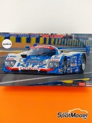Hasegawa: Car scale model kit 1/24 scale - Toyota 92C-V Toyota Sard Team sponsored by Kitz #34 - Roland Ratzenberger (AT) + Eddie Irvine (GB) + Eje Elgh (SE) - 24 Hours Le Mans 1992 - paint masks, plastic parts, rubber parts, water slide decals, assembly instructions and painting instructions