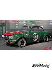Hasegawa: Car scale model kit 1/24 scale - Isuzu Bellett 1600GTR #62 - Japan All-Star Race Silver Star Cup B 1970 - paint masks, plastic parts, rubber parts, water slide decals, assembly instructions and painting instructions image