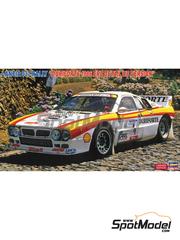 Hasegawa: Car scale model kit 1/24 scale - Lancia 037 Rally Duriforte Rally Team #4 - Carlos Bica (PT) + Candido Junior (PT) - Rallye Vihno da Madeira 1986 - photo-etched parts, plastic parts, rubber parts, water slide decals, assembly instructions and painting instructions