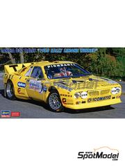 Hasegawa: Car scale model kit 1/24 scale - Lancia 037 Rally sponsored by Taxi Moda #7 - Nicola Busseni (IT) + Daniele Ciocca (IT) - Limone Piemonte Rally 1985 - photo-etched parts, plastic parts, rubber parts, water slide decals, assembly instructions and painting instructions image