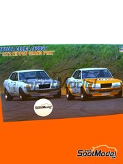 Hasegawa: Car scale model kit 1/24 scale - Toyota Celica 1600GT #67, 68 - Nippon Grand Prix 1972 - plastic parts, rubber parts, water slide decals, assembly instructions and painting instructions image
