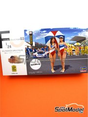 Hasegawa: Figure 1/24 scale - Paddock 90's Girls - plastic parts, water slide decals and assembly instructions image