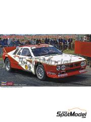 Hasegawa: Car scale model kit 1/24 scale - Lancia 037 Rally sponsored by Autoclima #2 - Carlo Capone (IT) + Sergio Cresto (US) - Ypres 24 Hours Rally, European Rally Championship (ERC) 1984 - photo-etched parts, plastic parts, rubber parts, assembly instructions, painting instructions and does NOT include tobacco sponsor decals image