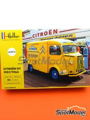 Heller: Van scale model kit 1/24 scale - Citro&euml;n Type HY 1957 - 1964 - plastic parts, rubber parts, water slide decals, assembly instructions and painting instructions image