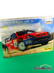 Heller: Car scale model kit 1/24 scale - Citroen Xsara WRC sponsored by Telefonica Movistar #19 - Carlos Sainz (ES) + Marc Mart� (ES) - Rally of Turkey 2003