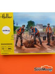 Heller: Figures set 1/24 scale - Road Workers - plastic parts and assembly instructions image