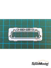 Highlight Model Studio: Detail 1/24 scale - Volkswagen Type 2 Pickup - Safari style rear window frame - photo-etched parts - for Hasegawa references 20556, 21211, HC-11, HAS21211, HC11 and HSG21211