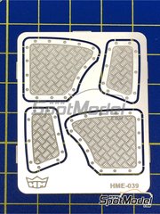Highlight Model Studio: Detail up set 1/24 scale - Aluminium rear panels for Volkswagen Beetle - photo-etched parts - for Hasegawa references 20338, 20623, 20732, 20779, 21203, CR-36, 52420 and SP620, or Tamiya references TAM24136, TAM24200 and TAM24252
