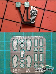 Highlight Model Studio: Detail 1/24 scale - MOONEYES foot pedal set - photo-etched parts