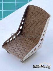 Highlight Model Studio: Seat 1/24 scale - Bomber upholstery - photo-etched parts - for Highlight Model Studio reference HME-028 - 2 units