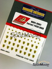 Hobby Design: Detail 1/24 scale - Ferrari emblems stickers